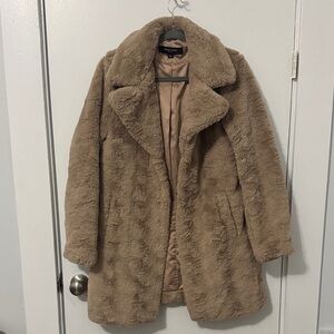 Kenneth Cole New York Tan Teddy Jacket